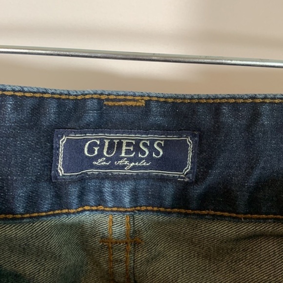 Guess Daredevil Bootcut Blue Denim Jeans - Picture 9 of 10